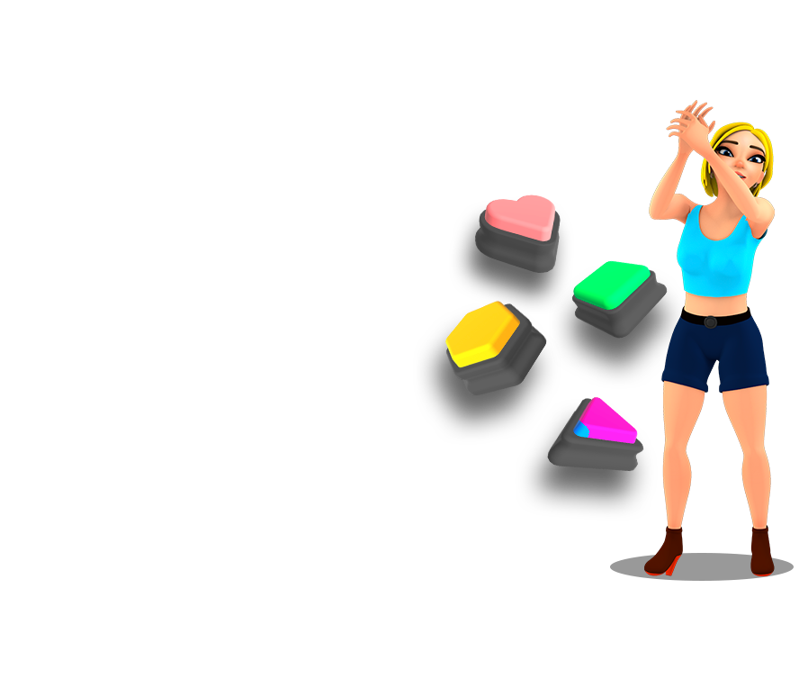 100 Mystery Buttons